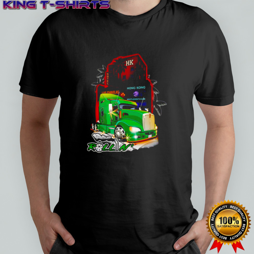 Rollin’ Green Truck with Hong Kong Las Chavelas shirt