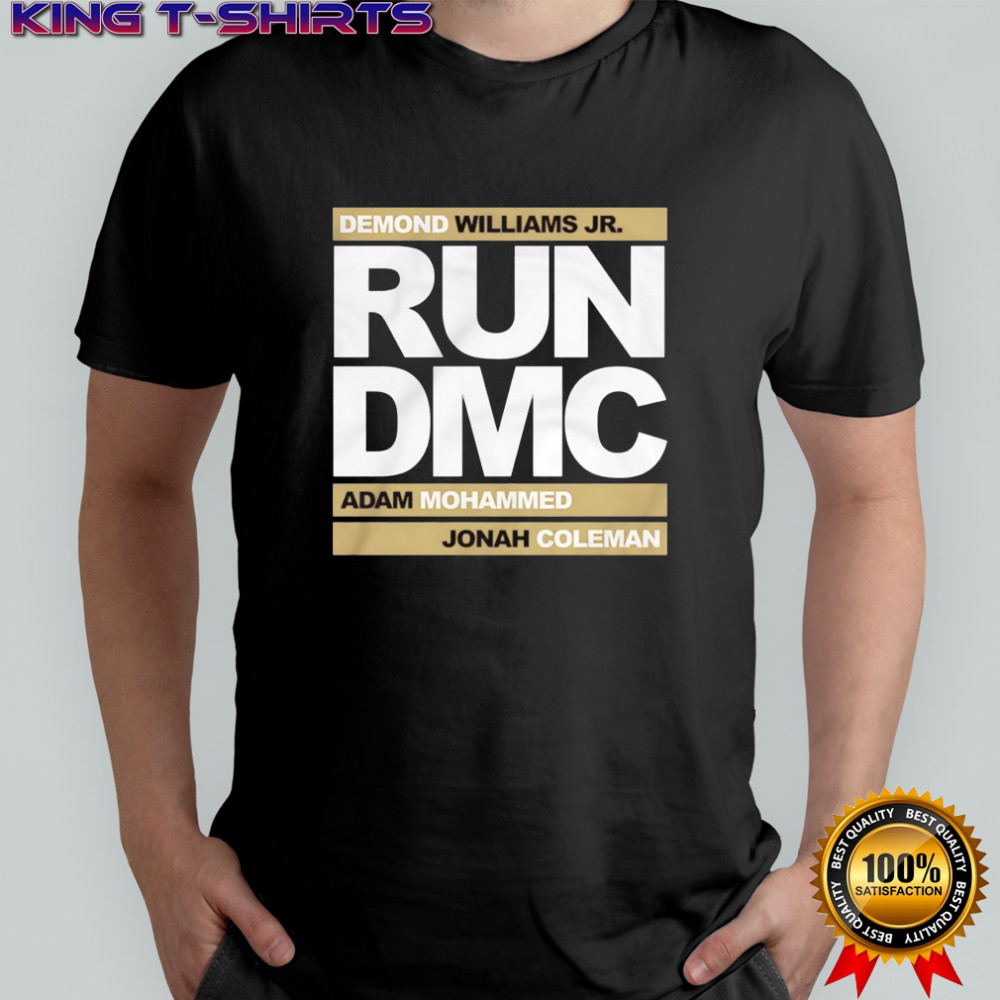 Run DMC Demond Williams Jr Adam Mohammed and Jonah Coleman shirt