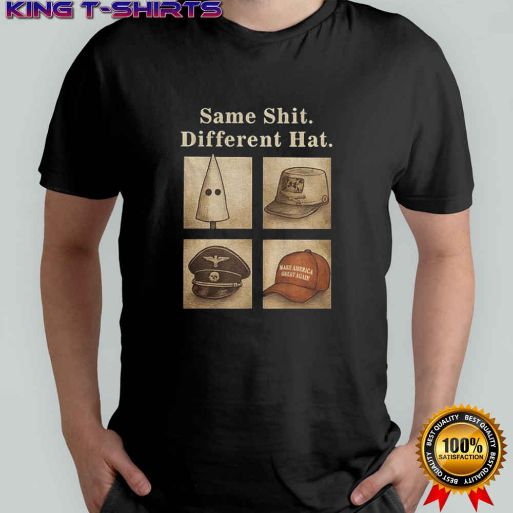 Same shit different hat maga red hat vintage poltical shirt
