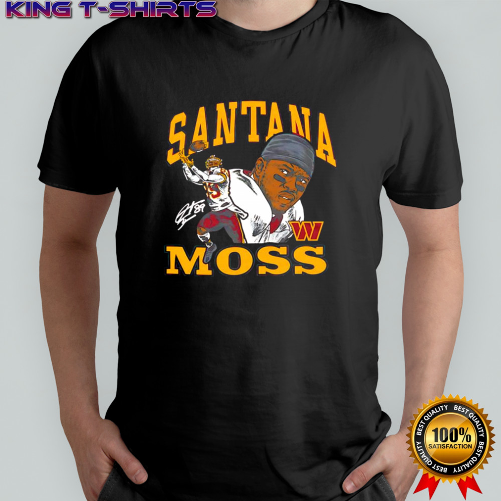 Santana Moss Washington Commanders homage retired player classic signature shirt