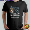 Seattle Mariners AL West Division Champions 2025 mascot skyline shirt