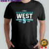 Seattle Mariners MLB 2025 Al West Division Title Postseason Locker Room Team T-Shirt