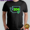 Seattle Sounders 206 FC Area Code State shirt
