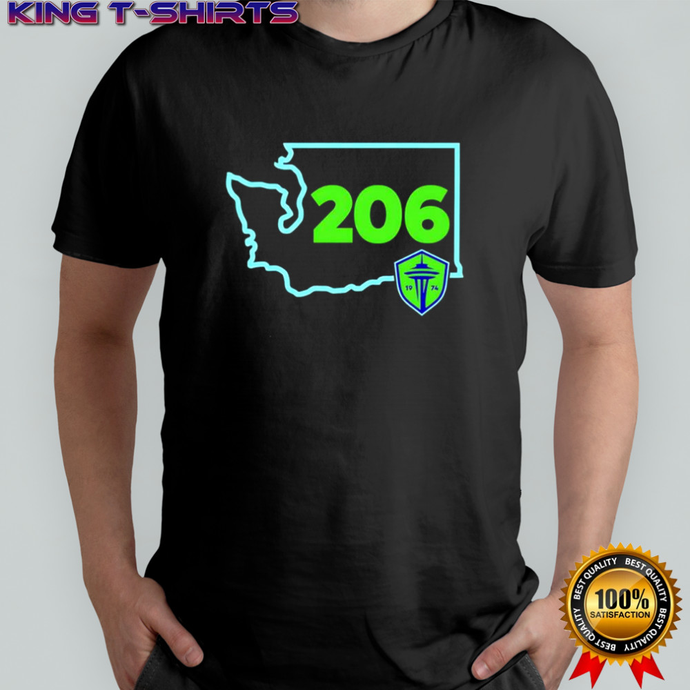 Seattle Sounders 206 FC Area Code State shirt