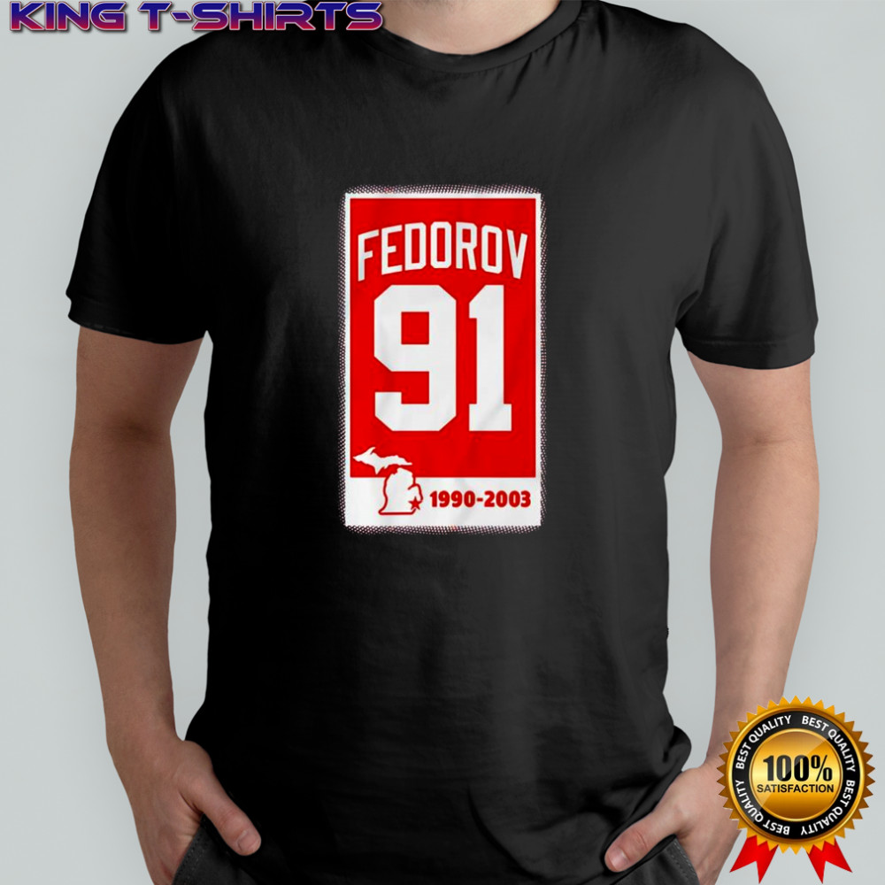 Sergei Fedorov 91 Banner 1990-2003 shirt