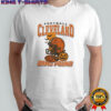 Skull crow pumpkin football Cleveland Dawg Pound shirt