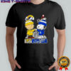 Snoopy And Charlie Brown Los Angeles Sports Rams X Dodgers Skyline T-Shirt