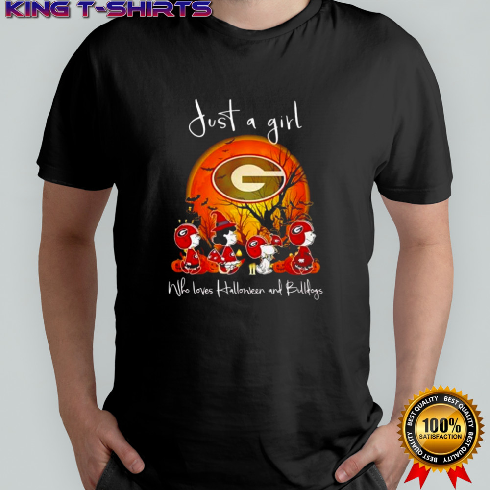 Snoopy And Friend Georgia Bulldogs Football Who Lover Halloween And Bulldogs T-Shirt