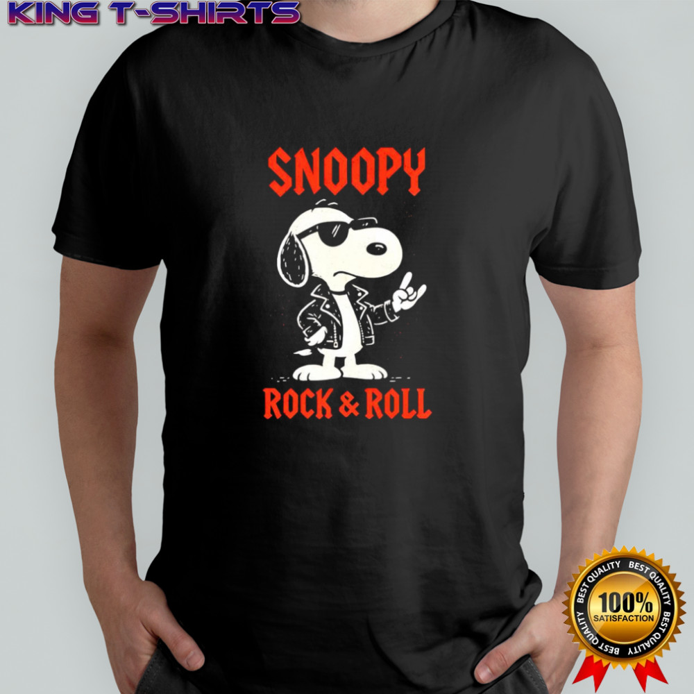 Snoopy rock and roll shirt