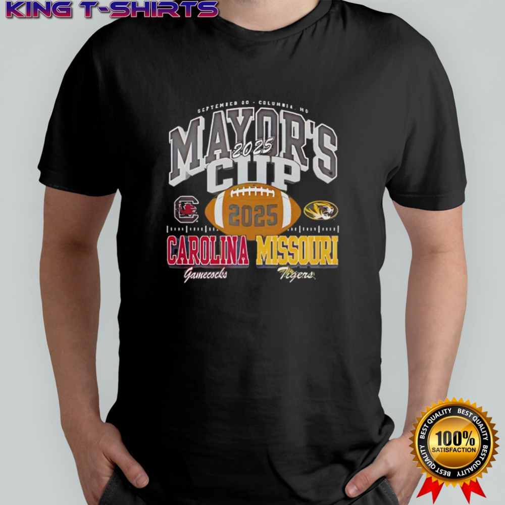 South Carolina Gamecocks and Missouri Tigers Mayor’s Cup Columbia MO Sept 20th 2025 poster shirt