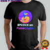 Spcock on pulsechain logo shirt