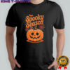 Spooky Season Funny Pumpkin Halloween Bats Spiderweb shirt