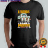 Starr Favre Rodgers and White Legends Green Bay Packers signature shirt