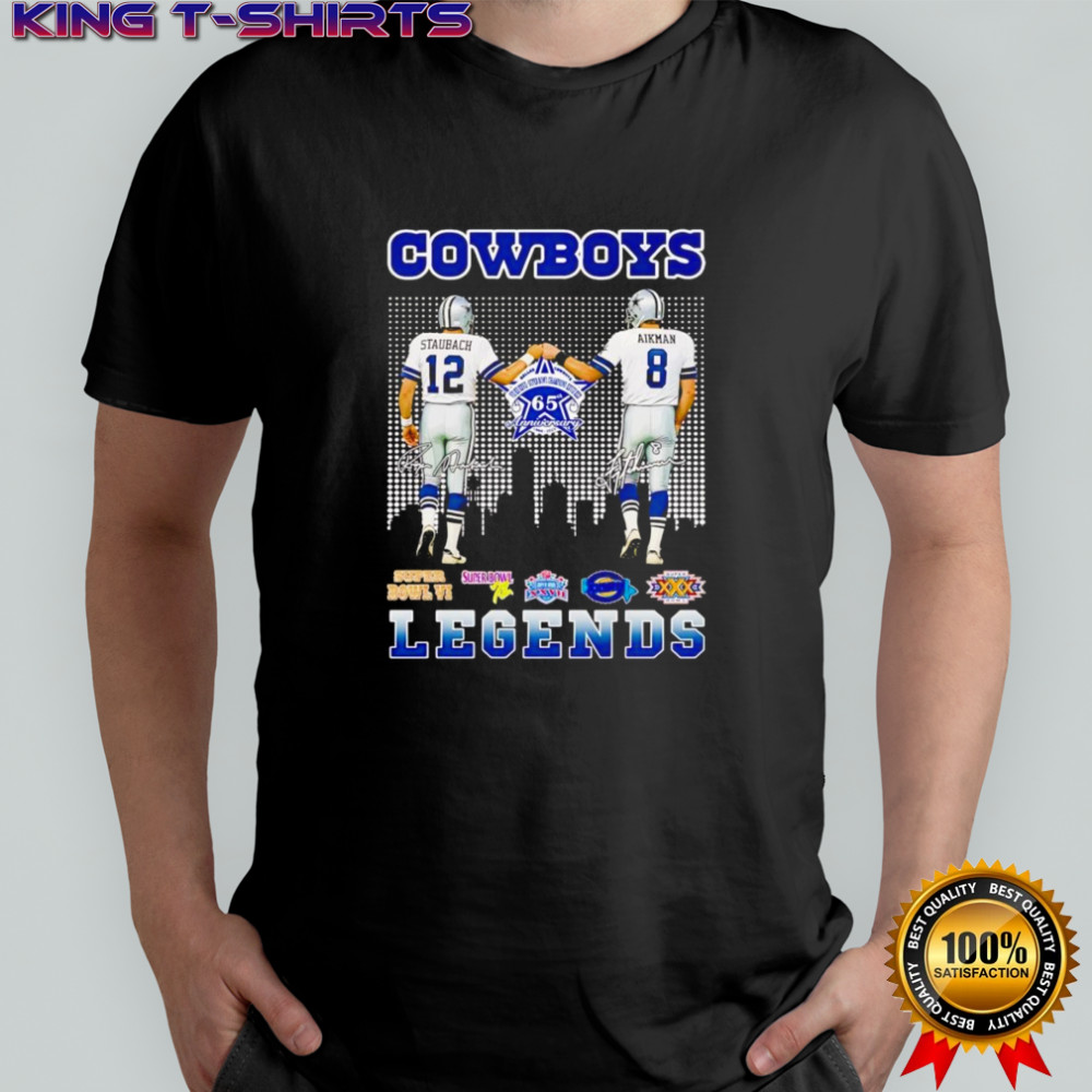 Staubach and Aikman Cowboys Legends signature shirt