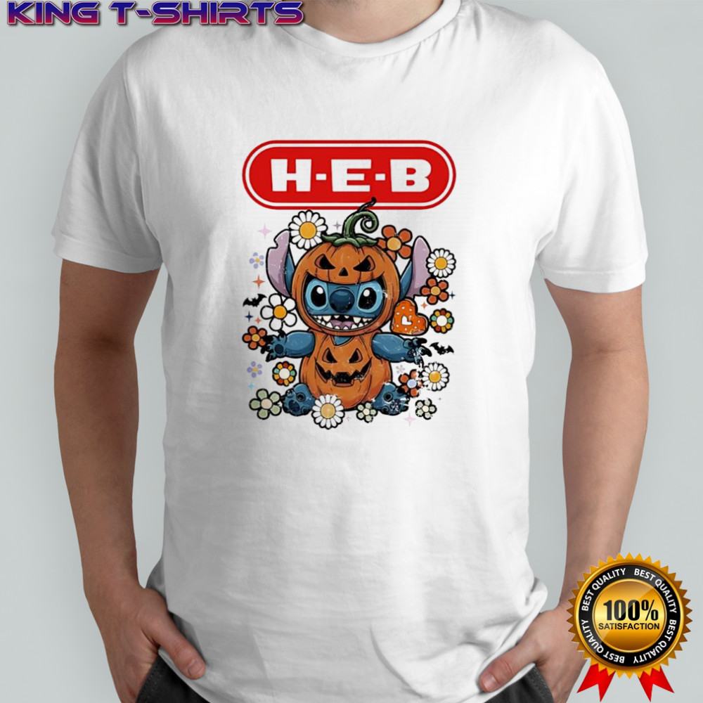 Stitch Halloween with HEB logo shirt