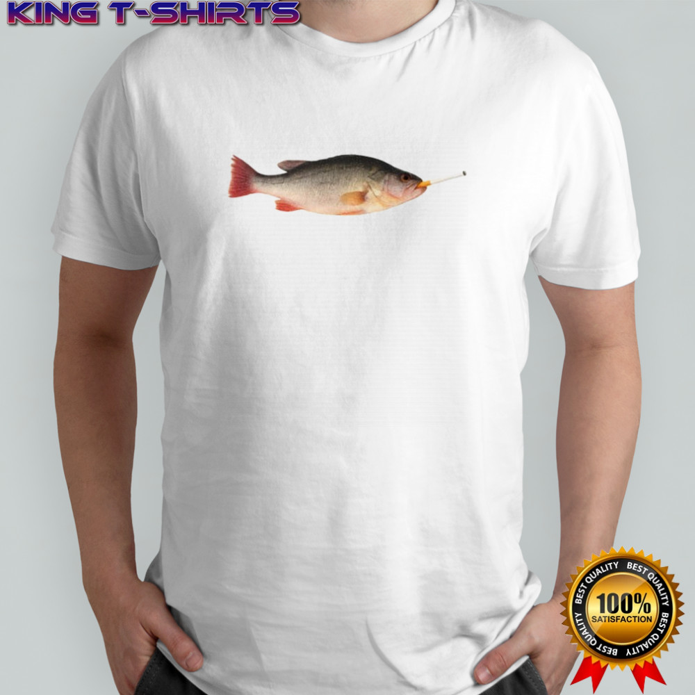 Stupid Meme smoking fish funny shirt