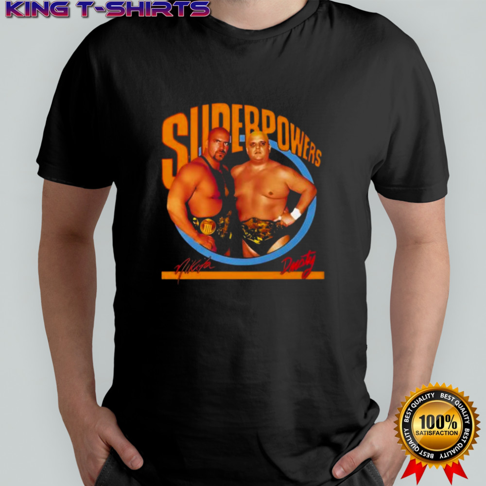 Superpowers Nikita Dusty Rhodes Wrestling Championship Retro shirt