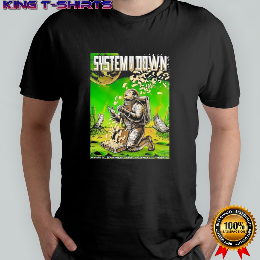 System of a down chicago il 2025 night 2 venue poster shirt