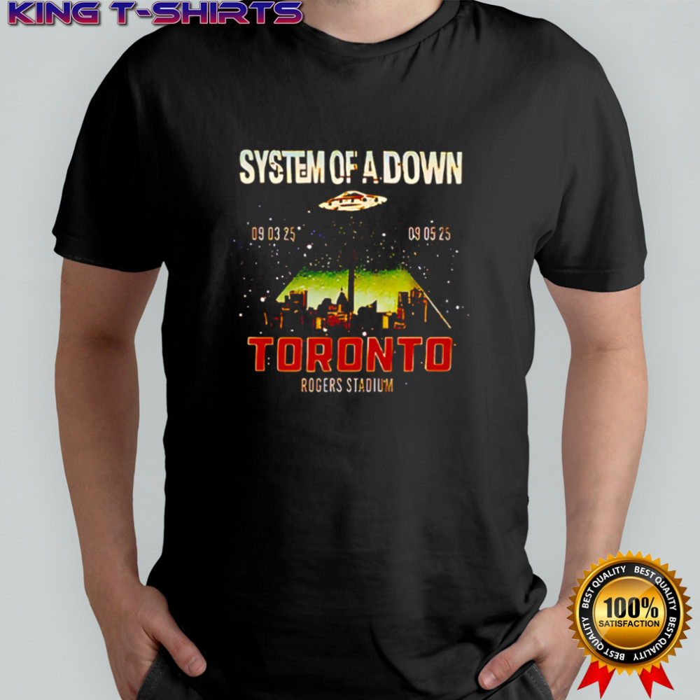 System Of A Down North America Tour 2025 At Rogers Stadium Toronto On shirt