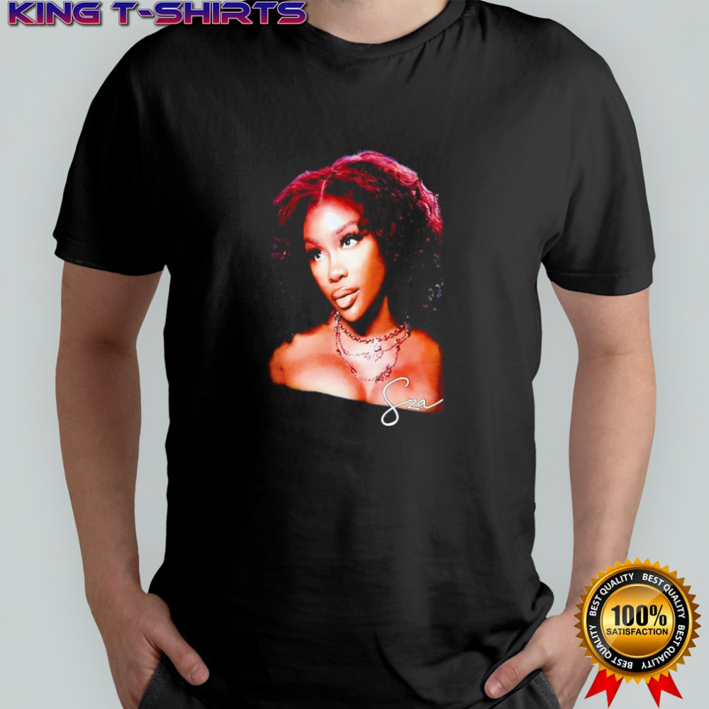 SZA big face screen signature graphic shirt
