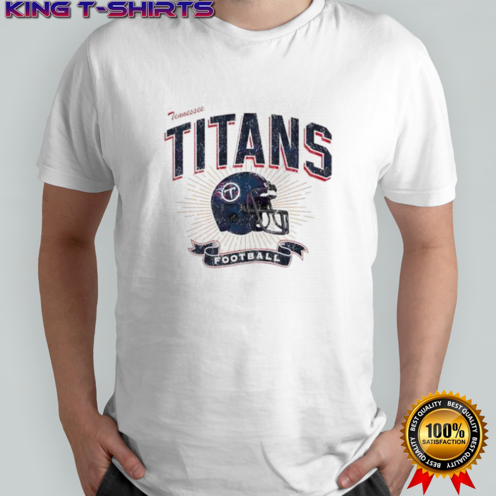 Tennessee Titans Football Helmet Distressed Design Shirt