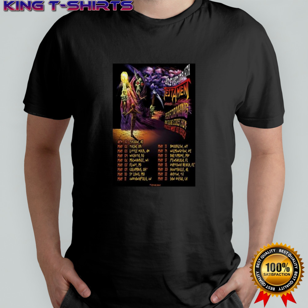 Testament An Evening Practice What You Preach Tour 2025 T-shirt