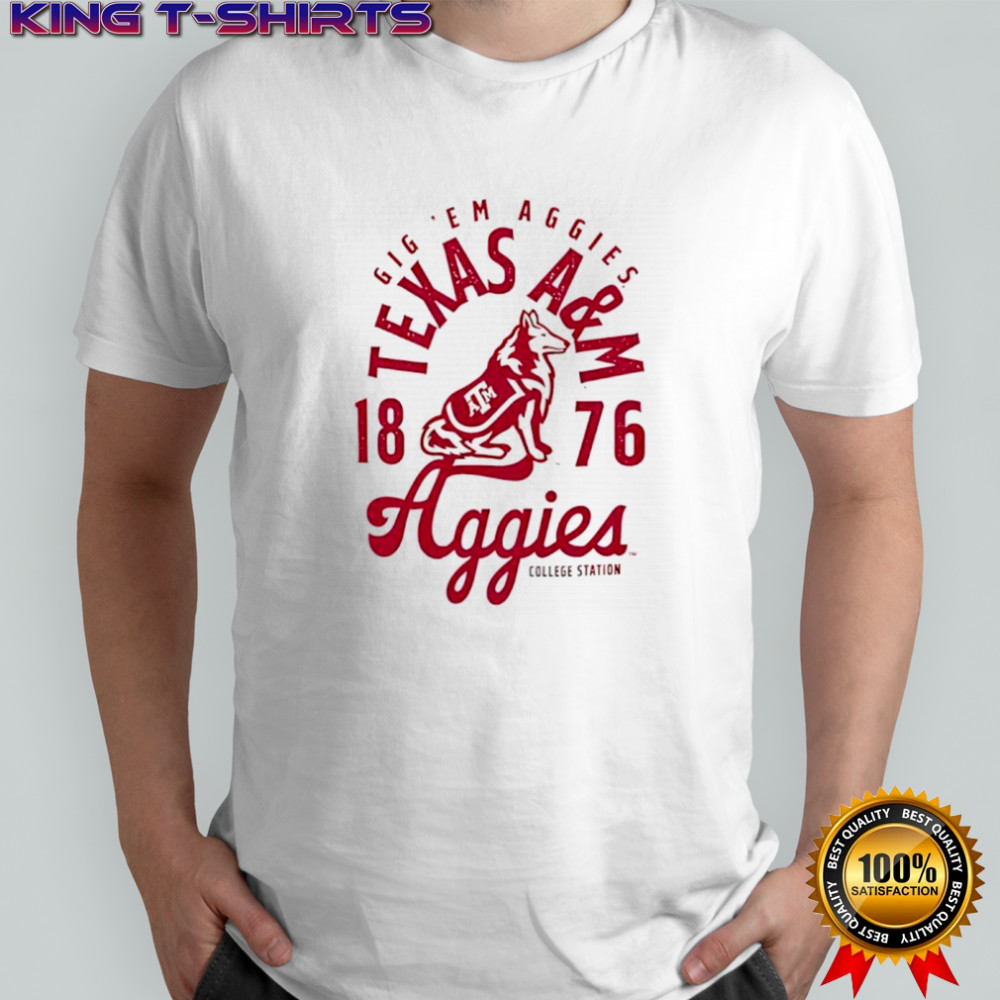 Texas A&M Aggies est 1876 mascot vintage shirt