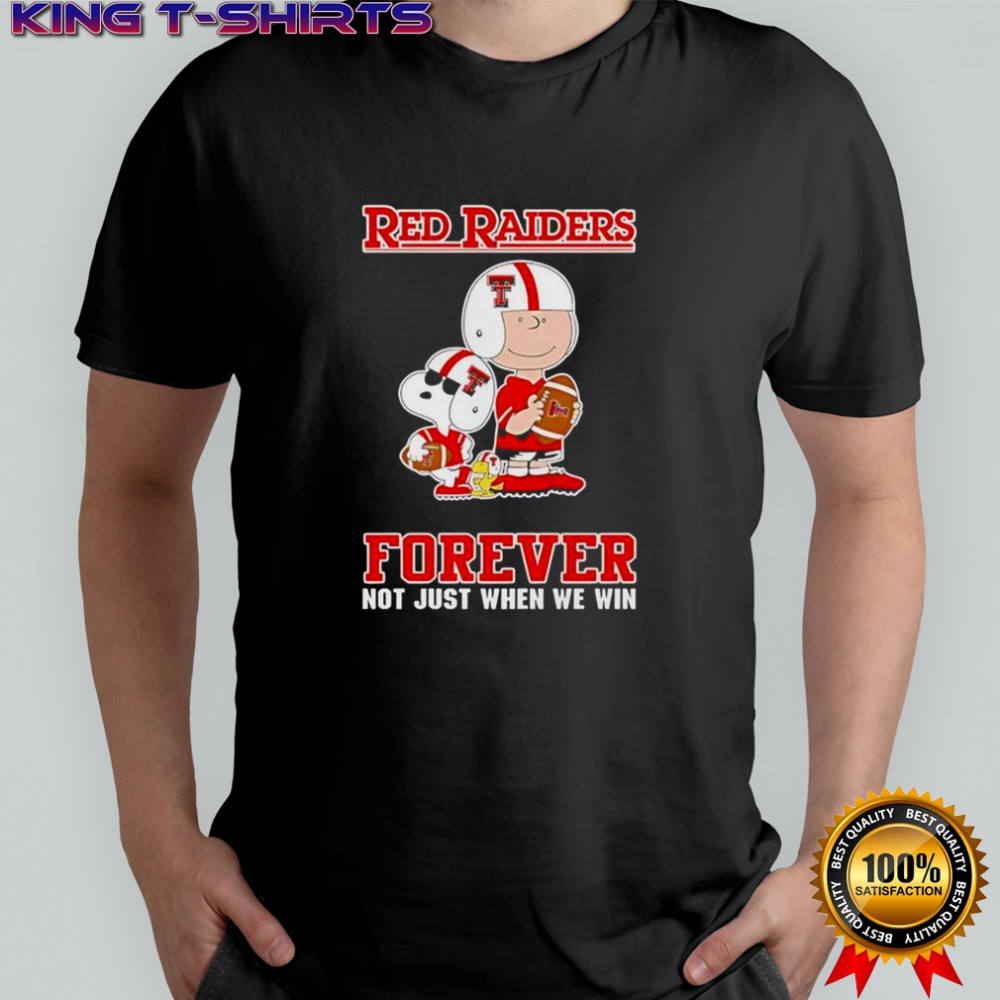 Texas Tech Red Raiders Charlie Brown Cartoon Forever T-Shirt