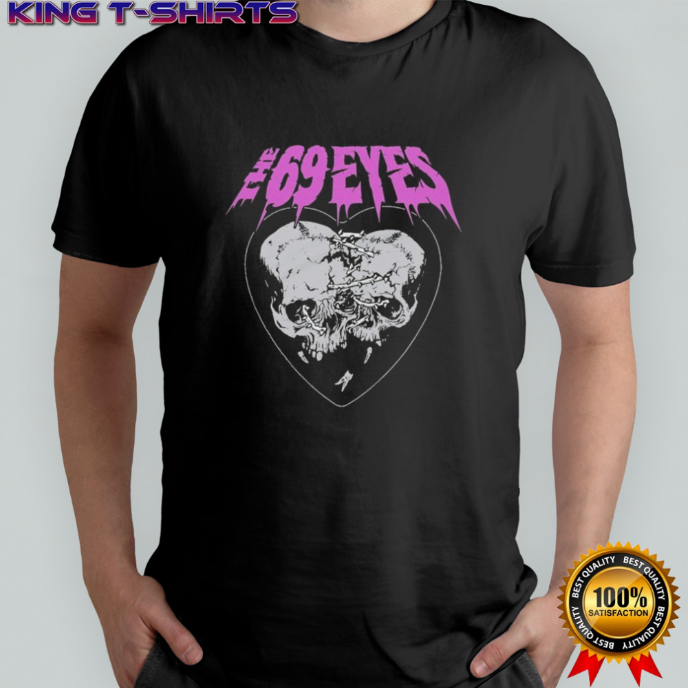 The 69 Eyes Together Forever Heart Skull T-shirt
