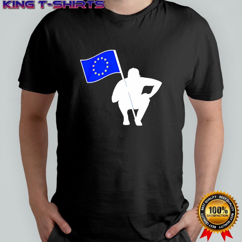The Caddie Network flag graphic shirt