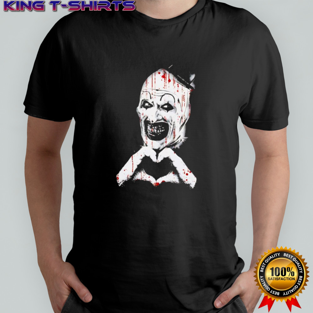 The Clown Terrifier Creepy Heart Hands shirt