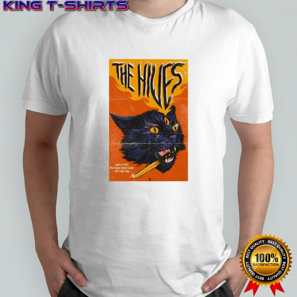 The Hives September 13 2025 In Salt Lake City UT Cat Knife T-Shirt