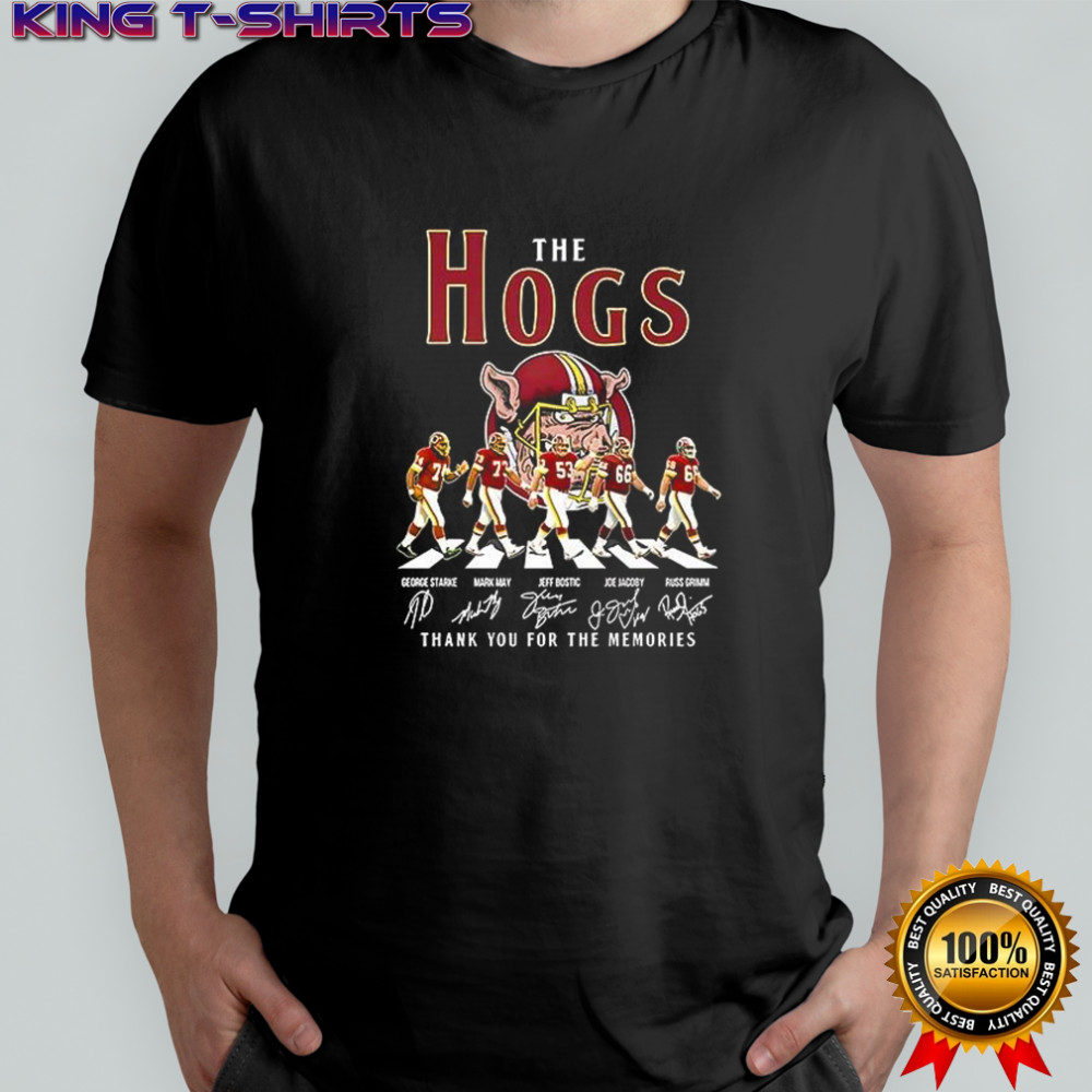The Hogs Arkansas Razorbacks Abbey Road thank you for the memories shirt