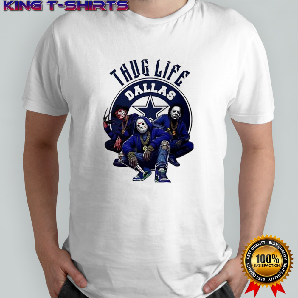 Thug Life Dallas Freddy Jason Michael Myers Halloween Football shirt Thug Life Dallas Freddy Jason Michael Myers Halloween Football shirt