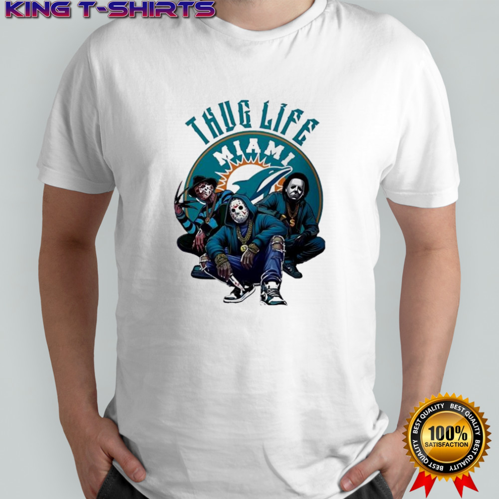 Thug Life Miami Freddy Jason Michael Myers Halloween Football Shirt Thug Life Miami Freddy Jason Michael Myers Halloween Football Shirt