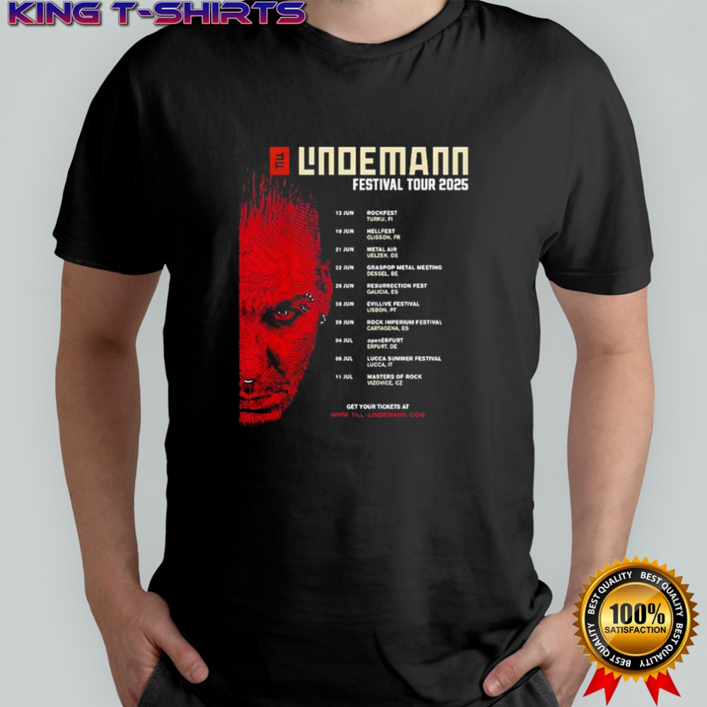 Till Lindemann Festival Tour 2025 Dates T-shirt
