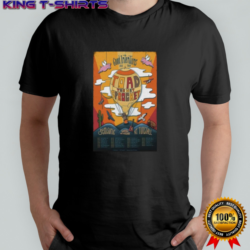 Toad The Wet Sprocket Good Intentions 2025 Tour T-shirt