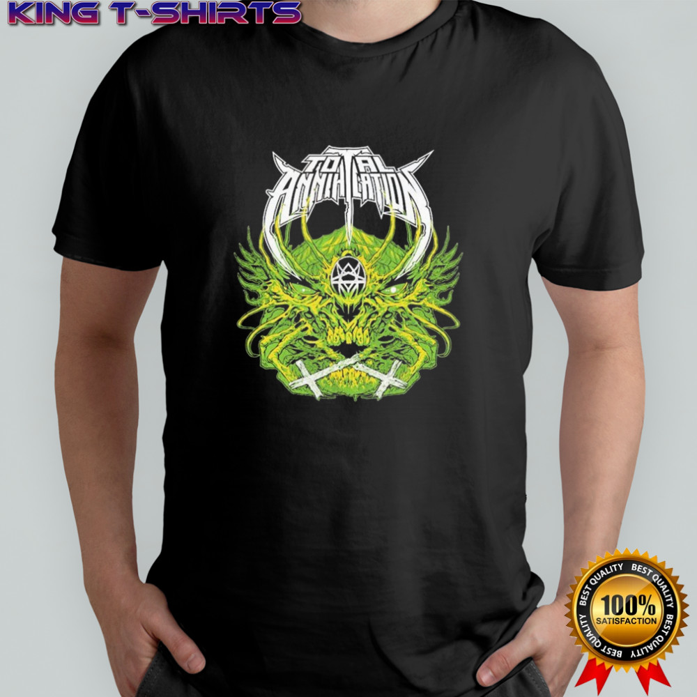 Total Annihilation Green Skull T-shirt