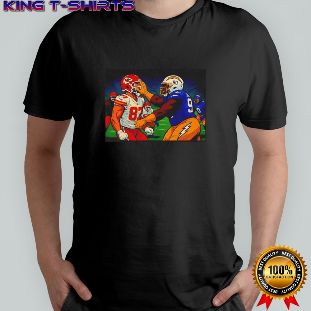 Travis Kelce smacked by Teair Tart shirt