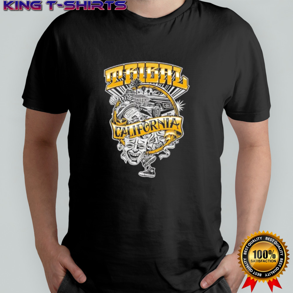 Tribal California Lowrider Car and Masks shirt