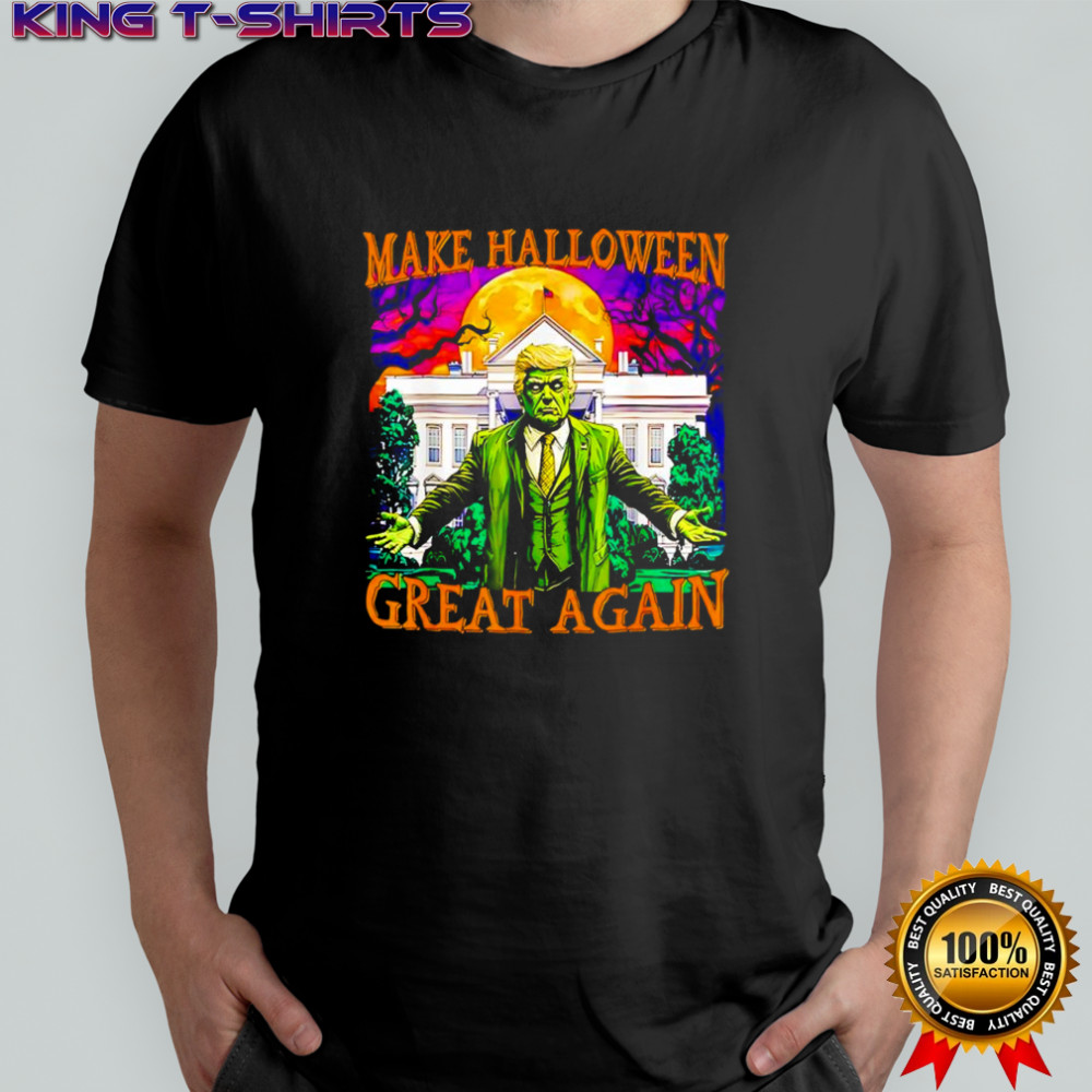Trump Zombie make Halloween great again shirt