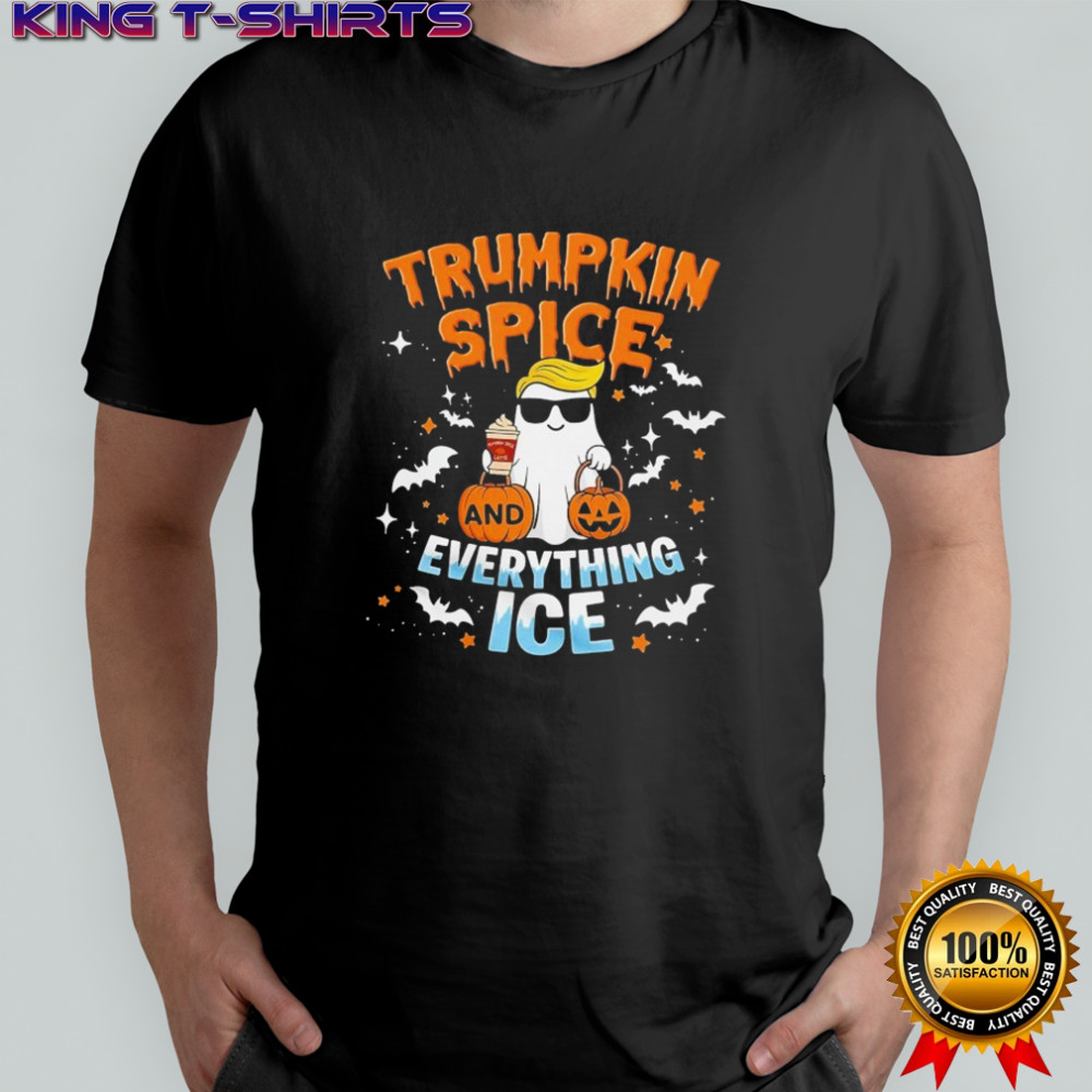 Trumpkin Spice And Everything Ice Ghost Maga Halloween T-shirt