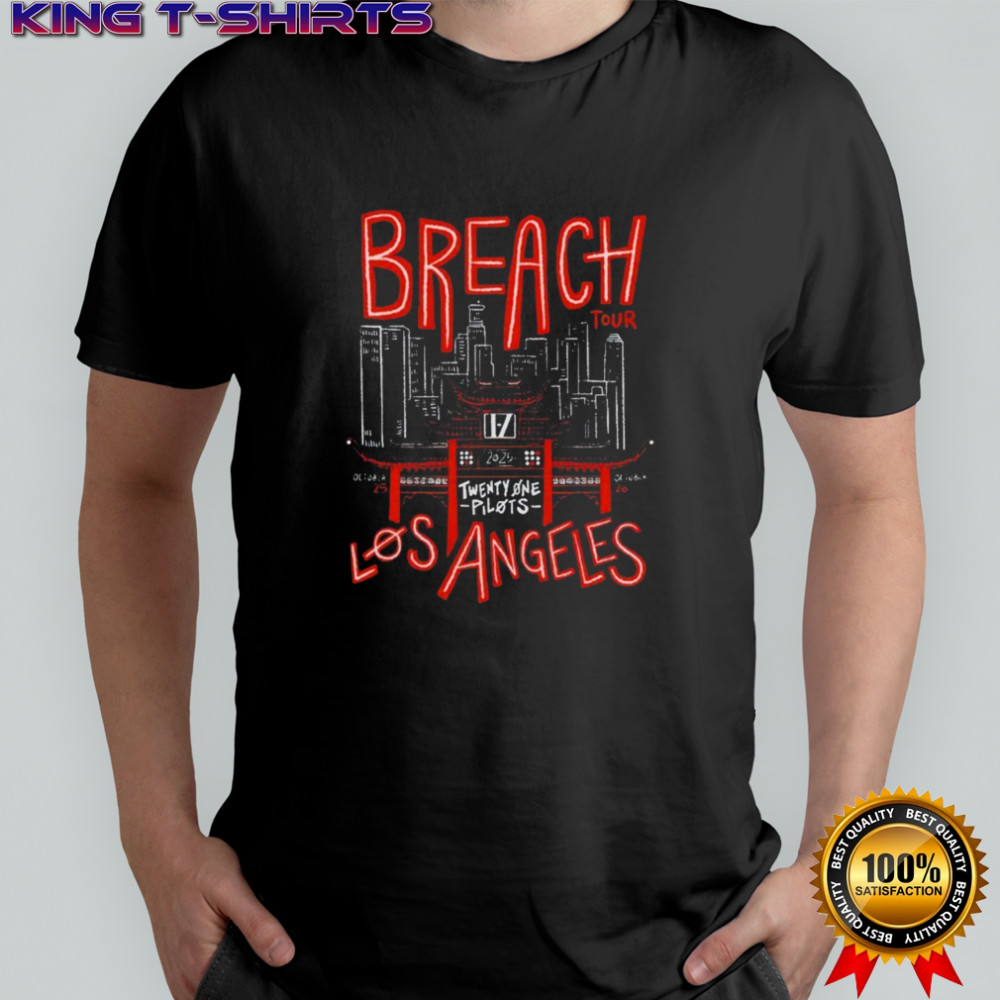 Twenty One Pilots Breach Tour 2025 Los Angeles T-shirt