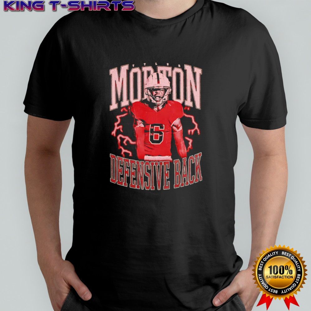 Tyler Morton 6 Defensive Back Football lightning shirt