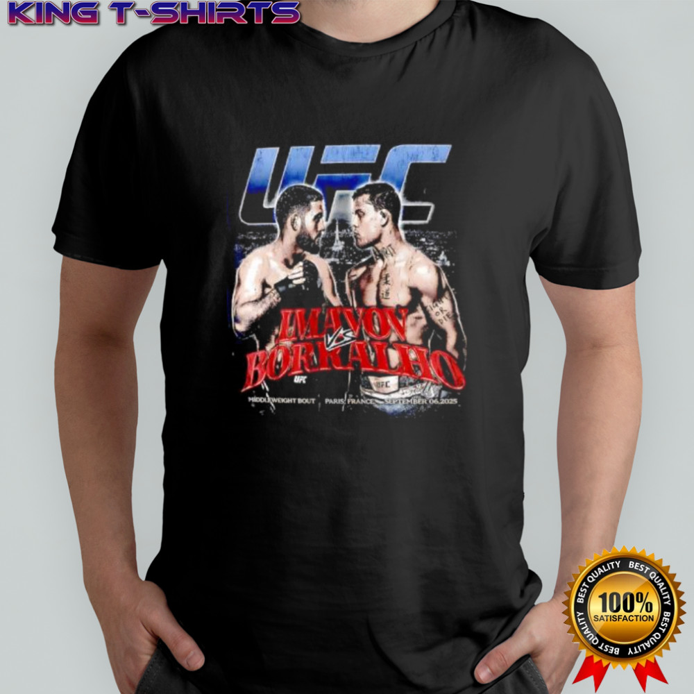 UFC Paris Imavov vs Borralho 2025 shirt