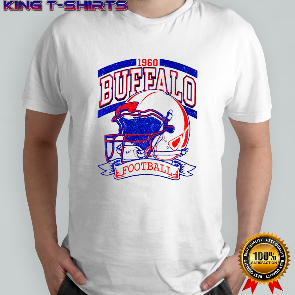 Vintage 90s Style Buffalo Bill Chiefs Football helmet 1960 shirt
