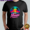 Vintage Miami Beach Retro City Florida Vacation Sunset shirt