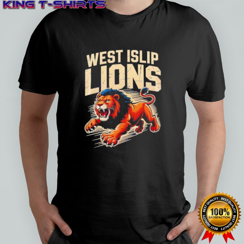 West islip lions aggressive roaring lion shirt