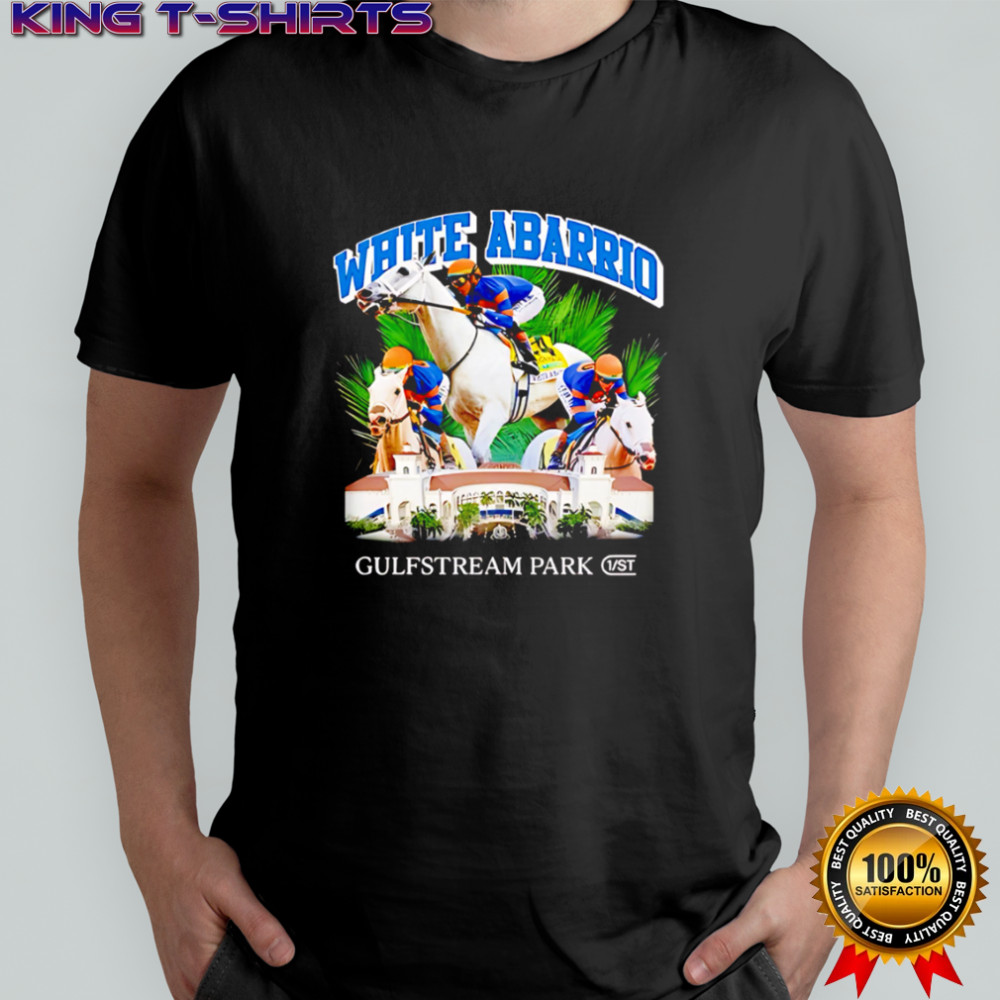 White Abarrio Gulfstream Park Thoroughbred Horse Racing shirt