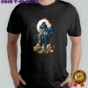 Wolf on horse skull shirt